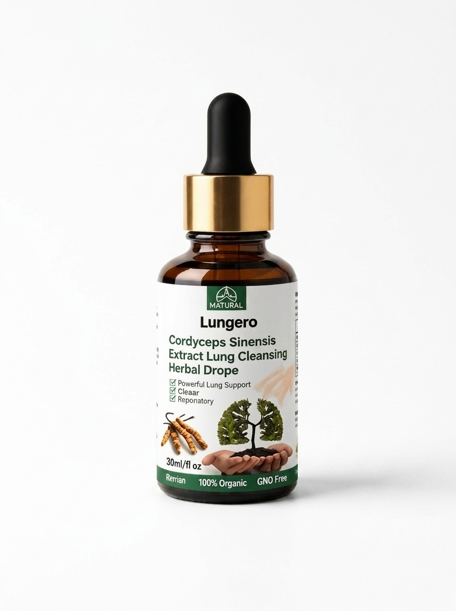 Lungero™ | Cordyceps Lung Support Drops | Respiratory & Breathing Support