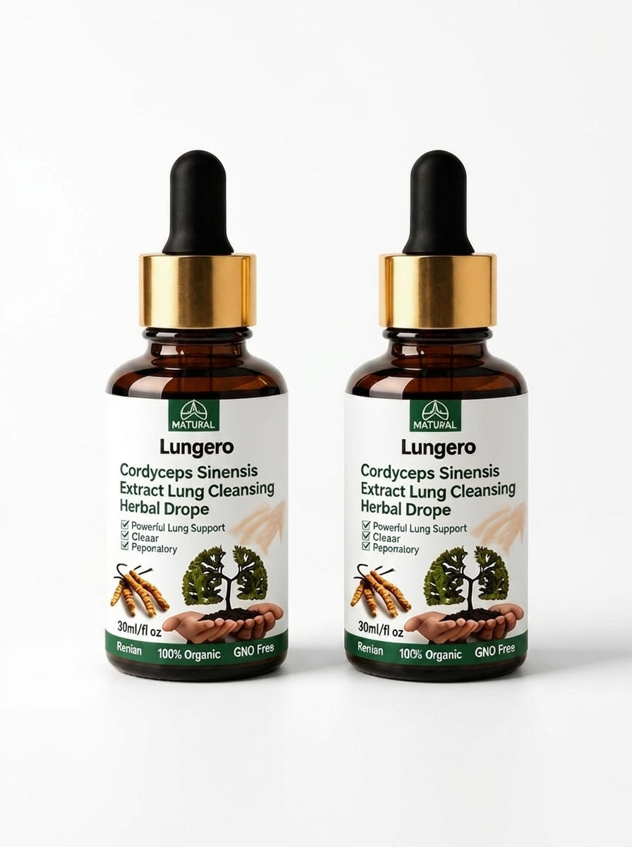 Lungero™ | Cordyceps Lung Support Drops | Respiratory & Breathing Support