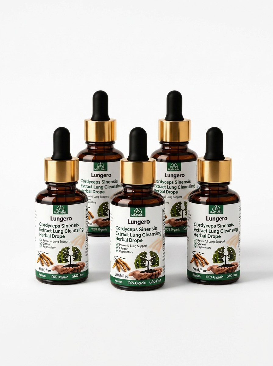 Lungero™ | Cordyceps Lung Support Drops | Respiratory & Breathing Support