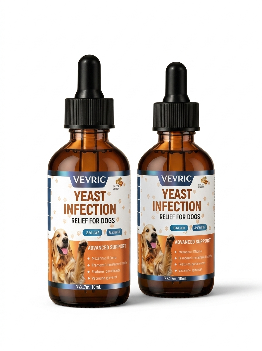 Veyric™ | Natural Yeast Relief | Itching & Paw Licking Support for Dogs